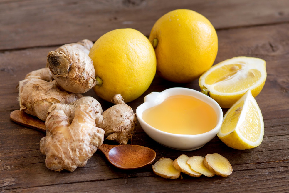 citrón a zázvor proti chrípke