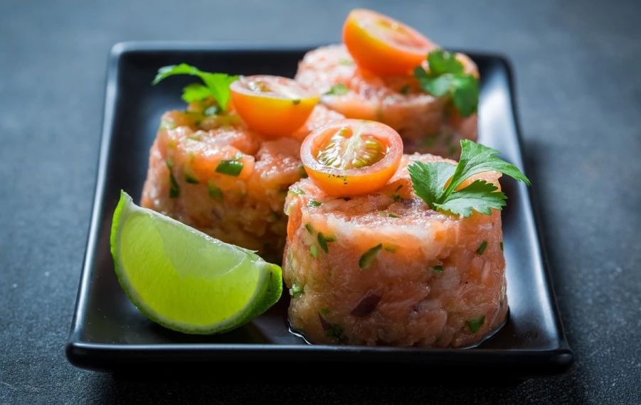 Lososový tatarák recept