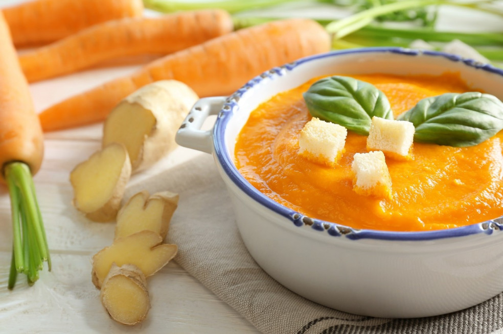 mrkvovo-zázvorová polievka