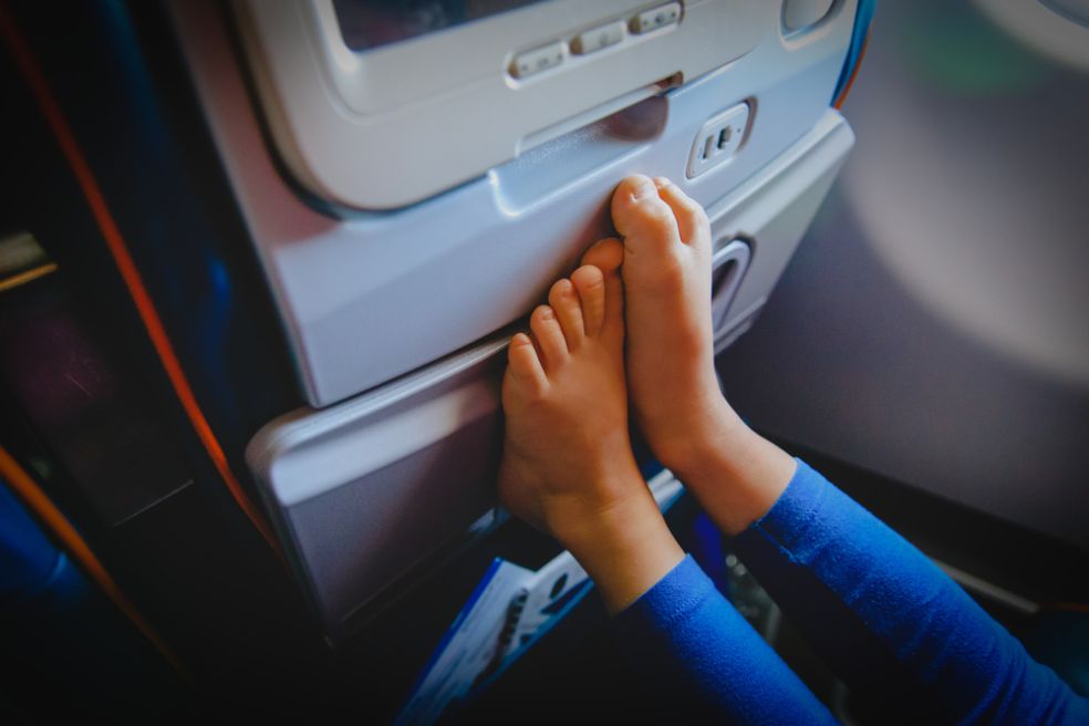 Opuchy nôh v lietadle