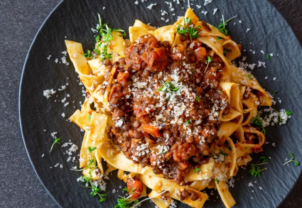 vegetariánske bolognese