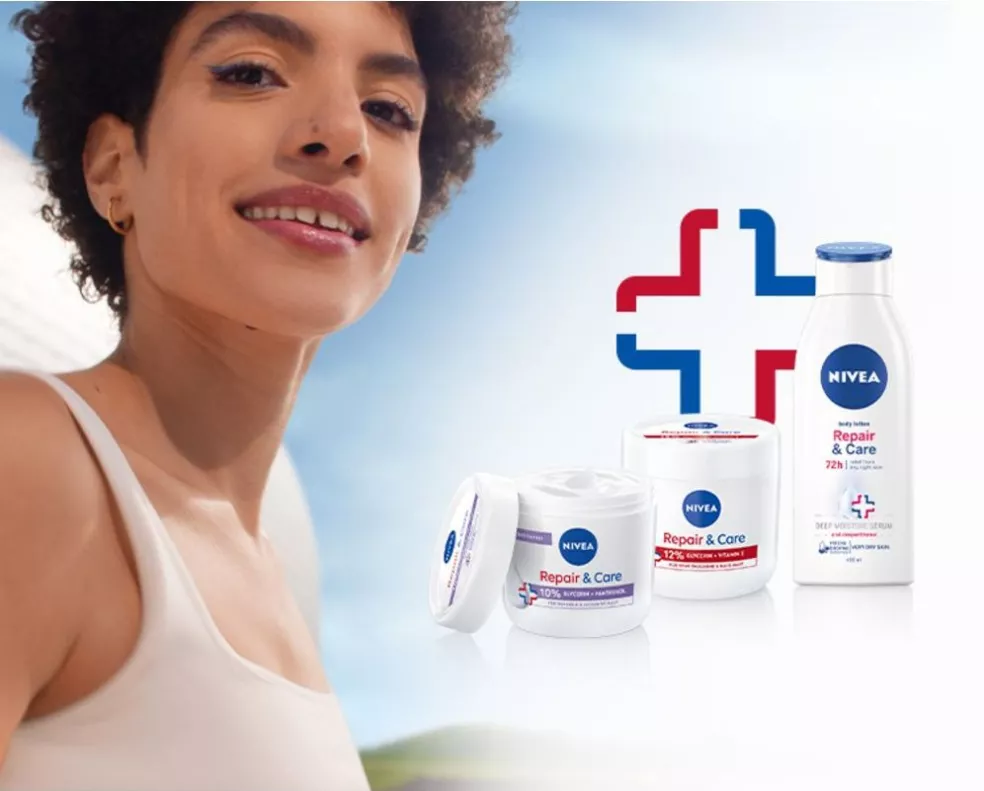 NIVEA telové mlieko Repair & Care