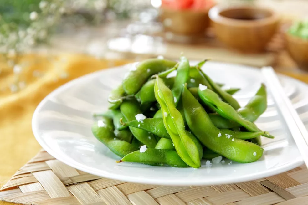 edamame fazuľky