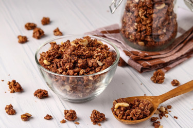 Najlepšia domáca granola – plná živín a s chuťou čokolády