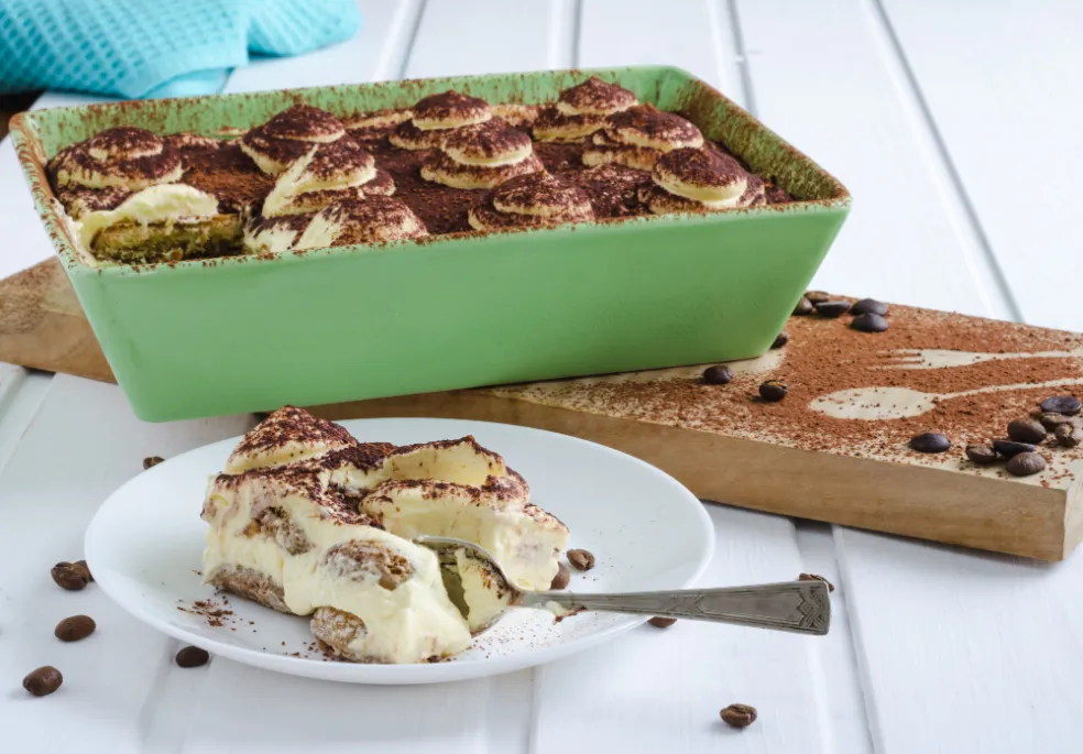 vegánske tiramisu