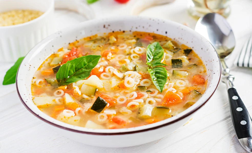 minestrone polievka