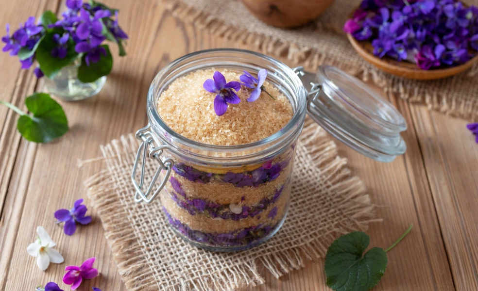 recept na fialkový sirup za studena