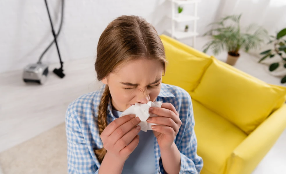alergia na prach