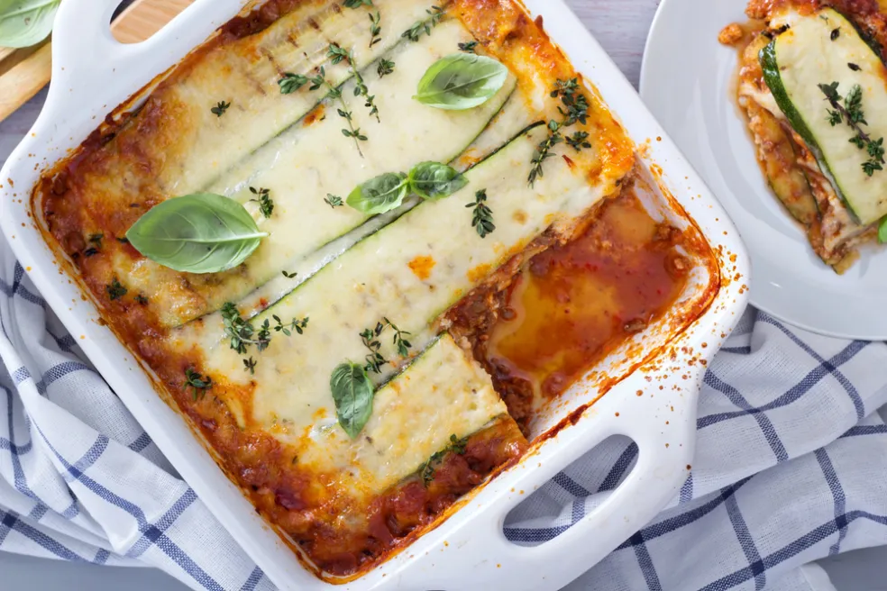 ingrediencie na cuketové lasagne