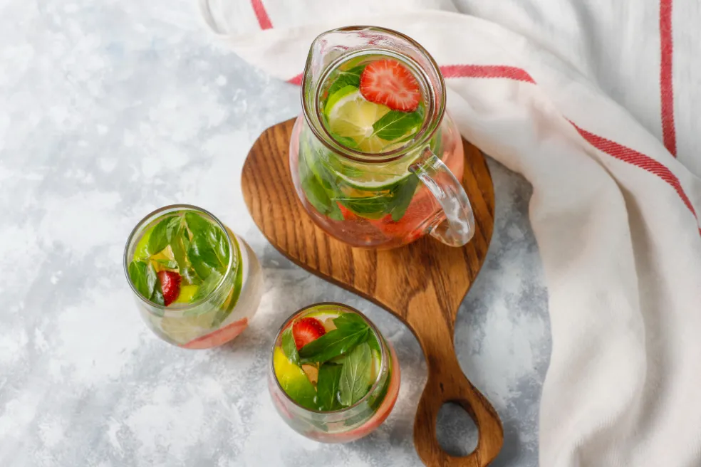 bazalková limonáda