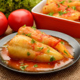 FIT plnená paprika s morčacím mäsom pečená v rúre