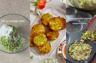 Slané cuketové muffiny s cottage cheese podľa Kvetky Horváthovej