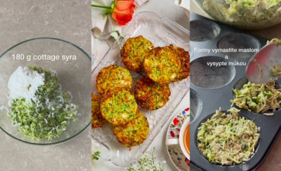 Slané cuketové muffiny s cottage cheese podľa Kvetky Horváthovej