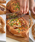 Recept: Pide plnený mletým mäsom s chrumkavým sezamovým okrajom