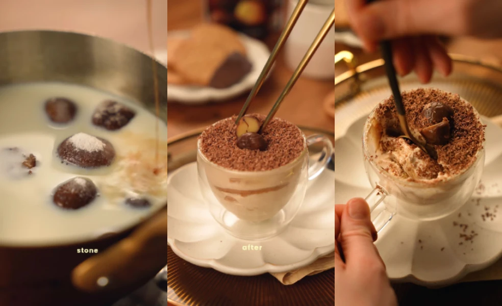 gaštanové tiramisu