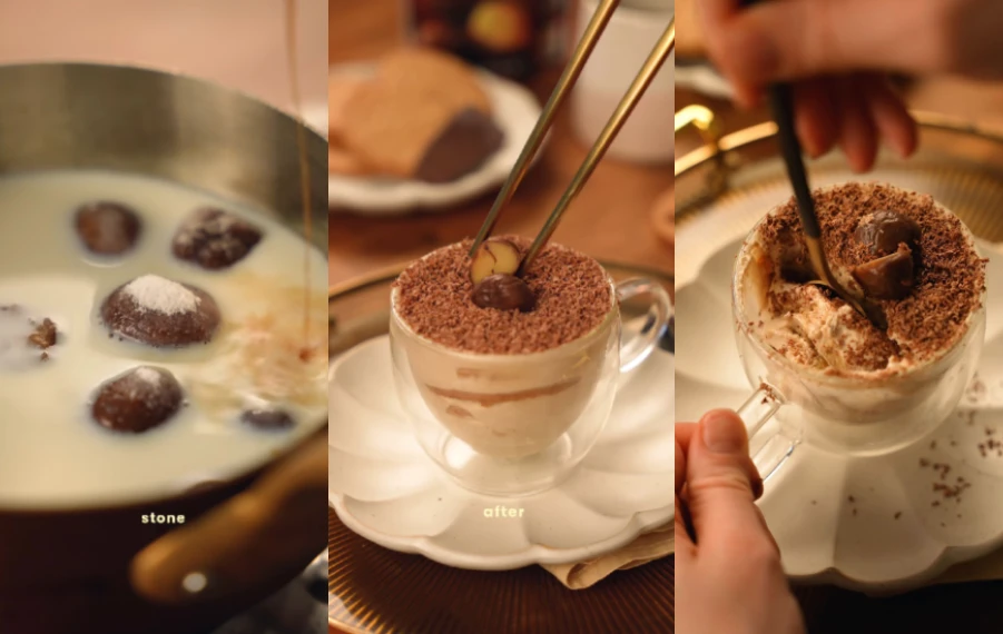 gaštanové tiramisu