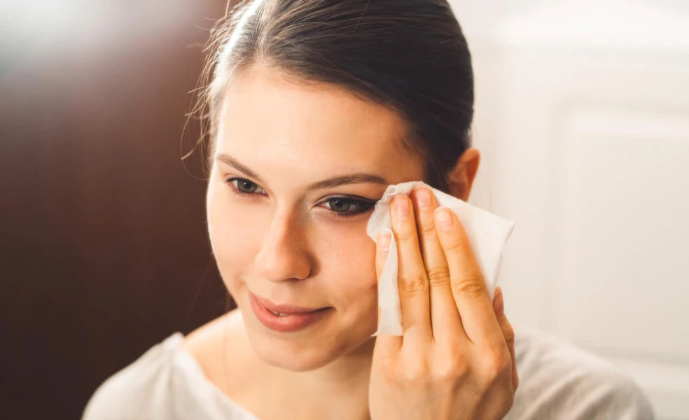 vplyv odličovacích obrúskov na pleť