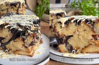 Maková žemľovka s jablkami z vianočky – rýchly a jednoduchý recept