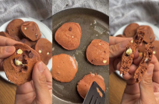 Recept: Čokoládové lievance z ovsených vločiek a banánov s kúskami čokolády